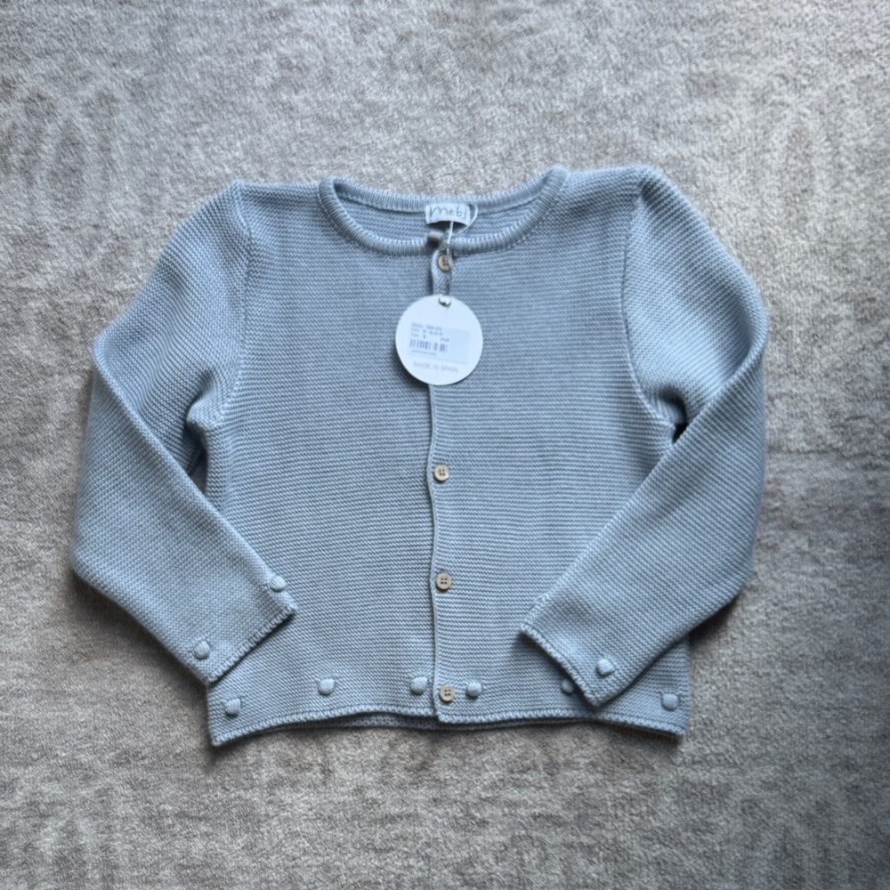 Baby Blue Button-Up Cardigan